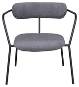 Duffy Lounge Chair, Grey Corduroy