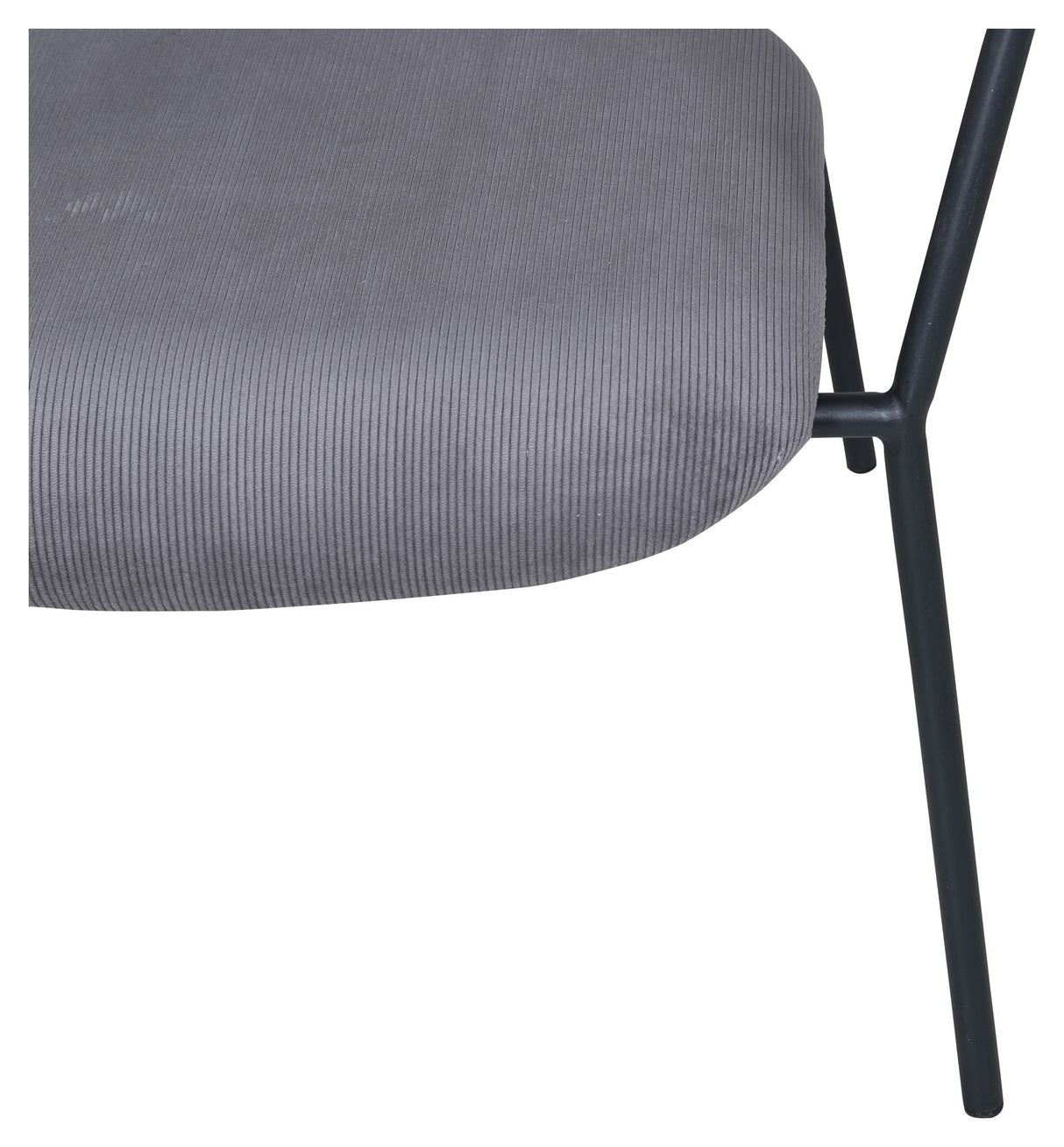 Duffy Lounge Chair, Grey Corduroy