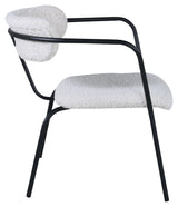 Duffy Lounge Chair, Off White Teddy