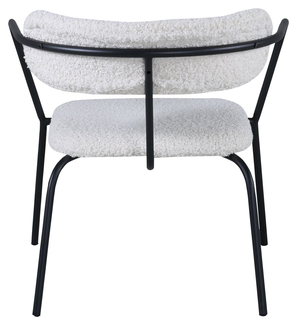 Duffy Lounge Chair, Off White Teddy