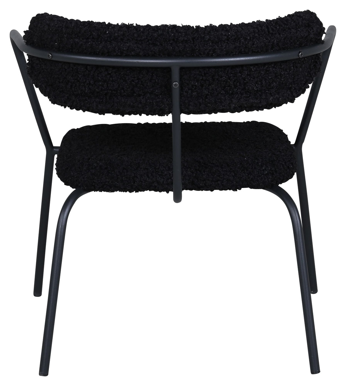 Duffy Lounge Chair, Black Teddy