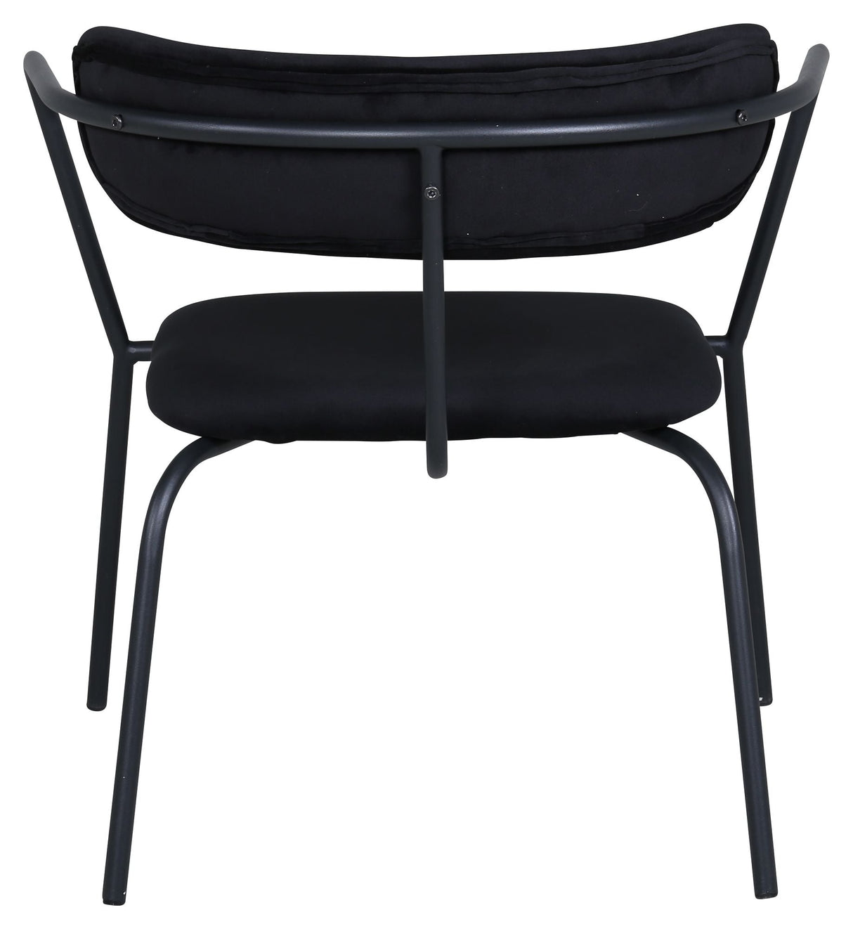 Duffy Lounge Chair, Black Velvet