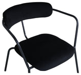 Duffy Lounge Chair, Black Velvet