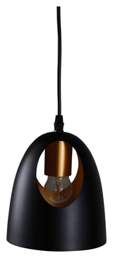 ELDA PENDANT LUMINAIRE D16XH17, SVART/KOPPER