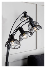 ELSA golvlampa H152.3xl81xw36, svart