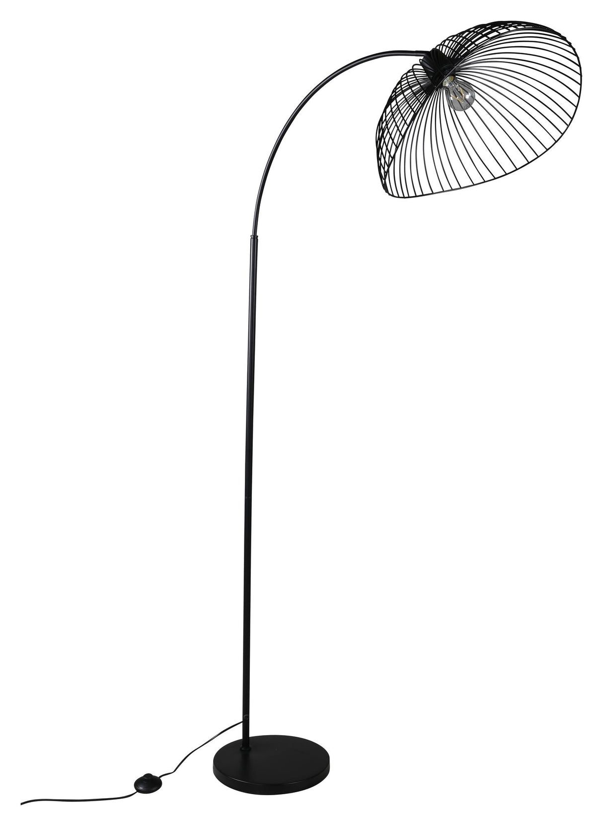 ELSA GOLVLAMP L48XW76XH183, svart