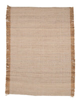 Emilio filt, jute, off vit, 230x160