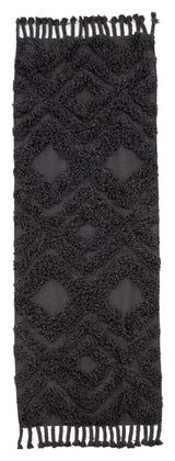 Hilma Cotton Runner, 200x70 - Dark Grey