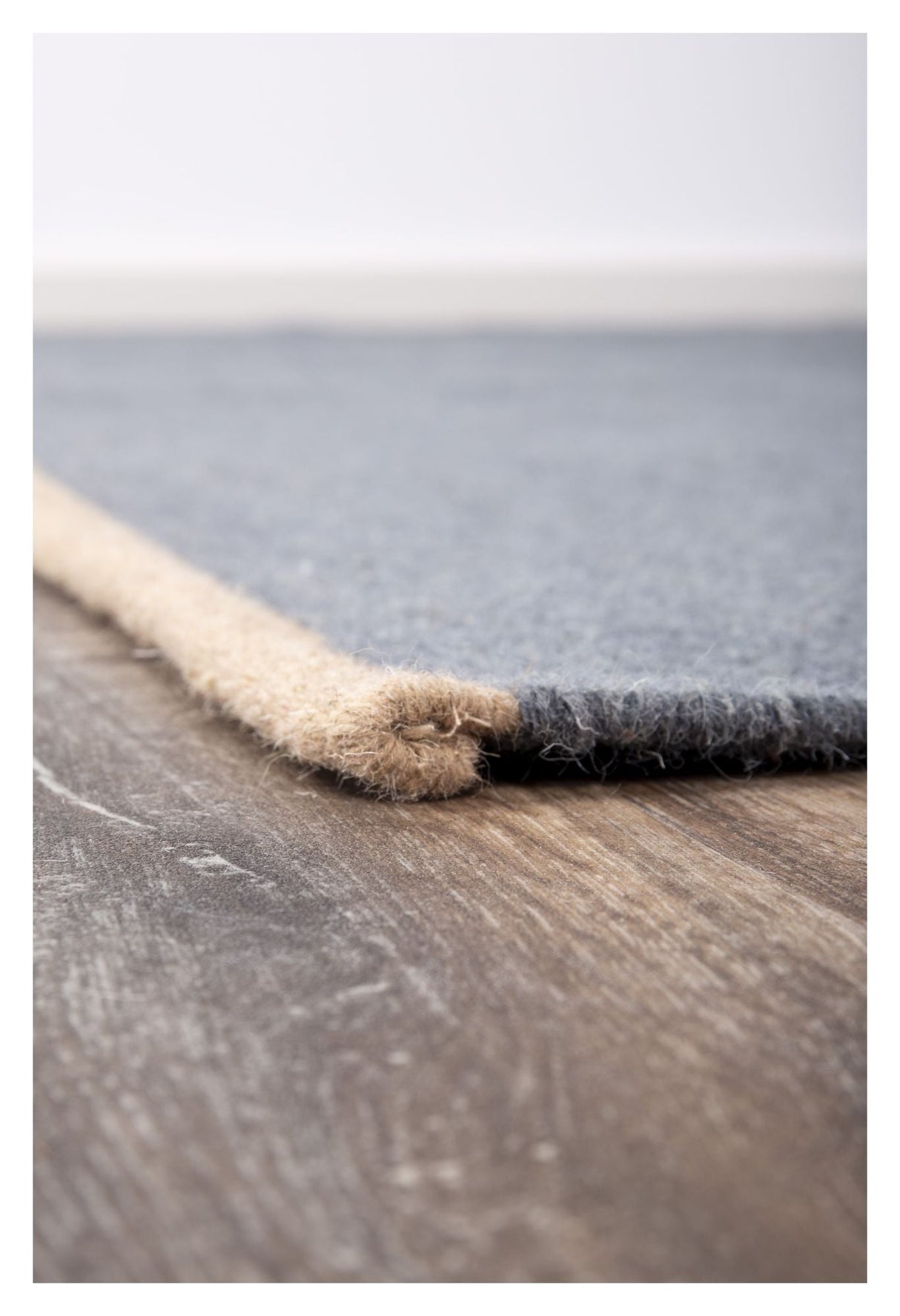 Jaipur Wool Mix Filt, 170x240, Marine