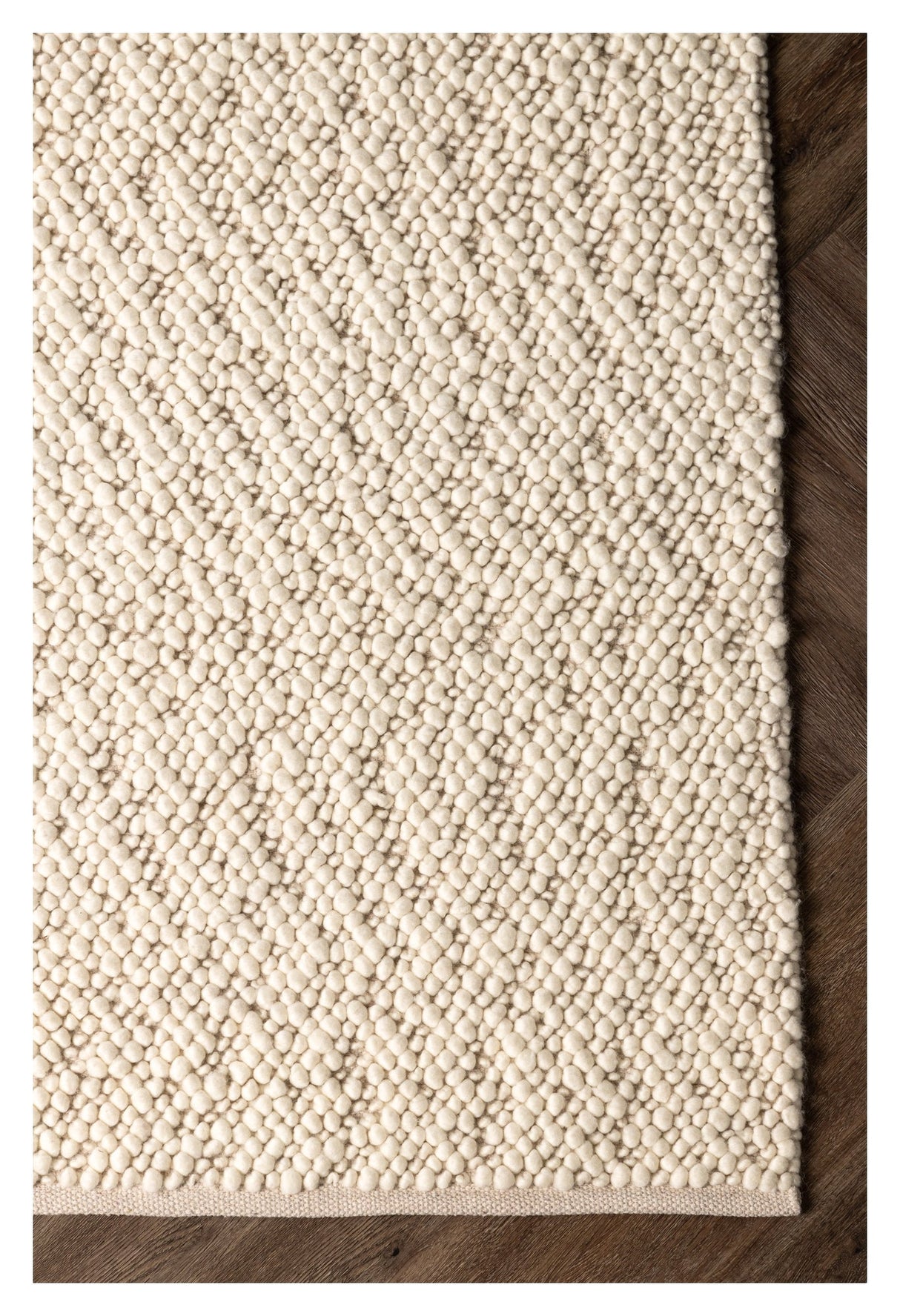 Jajru Wool Filt, 230x160 - White