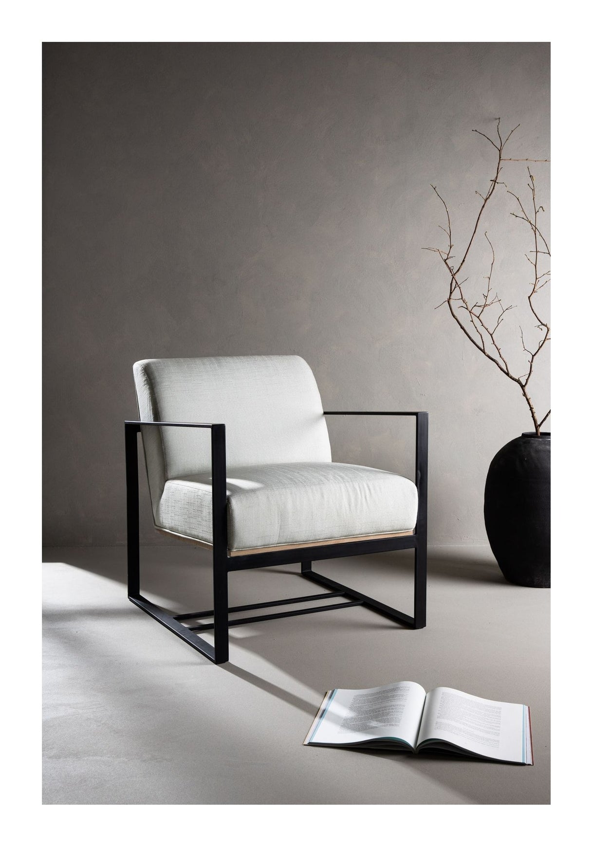 Kansas Lounge Chair, Lyssna, offwhite