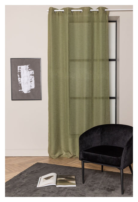 Kaya Curtain Polyester 140x290 - Grönt