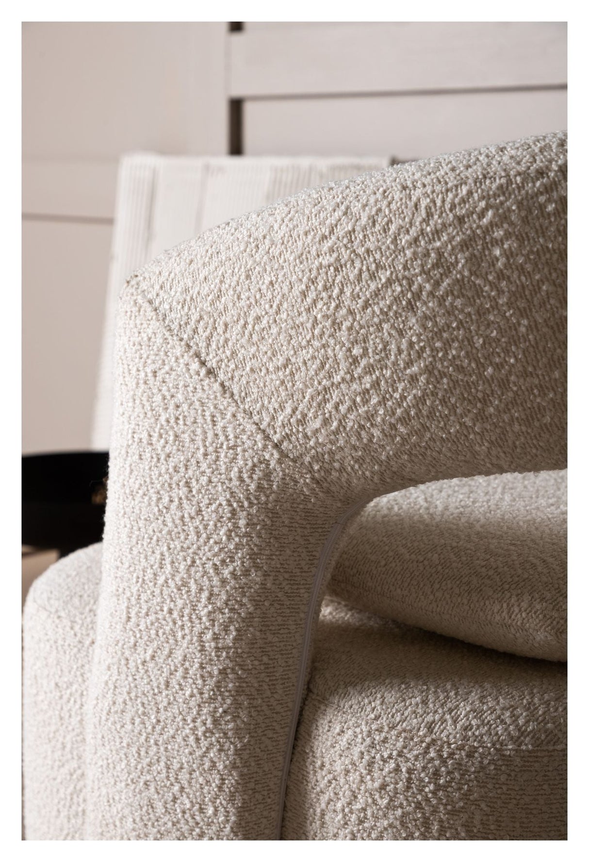 Laurel Lounge Chair - White Bouclé