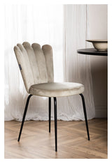 Limhamn Dining Chair - Beige Velvet