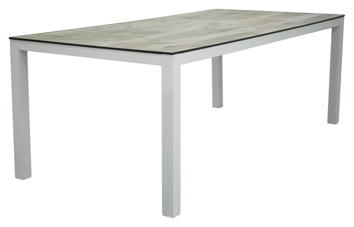 Llama, Garden Tabell 205*100, White Alu/Grey HPL