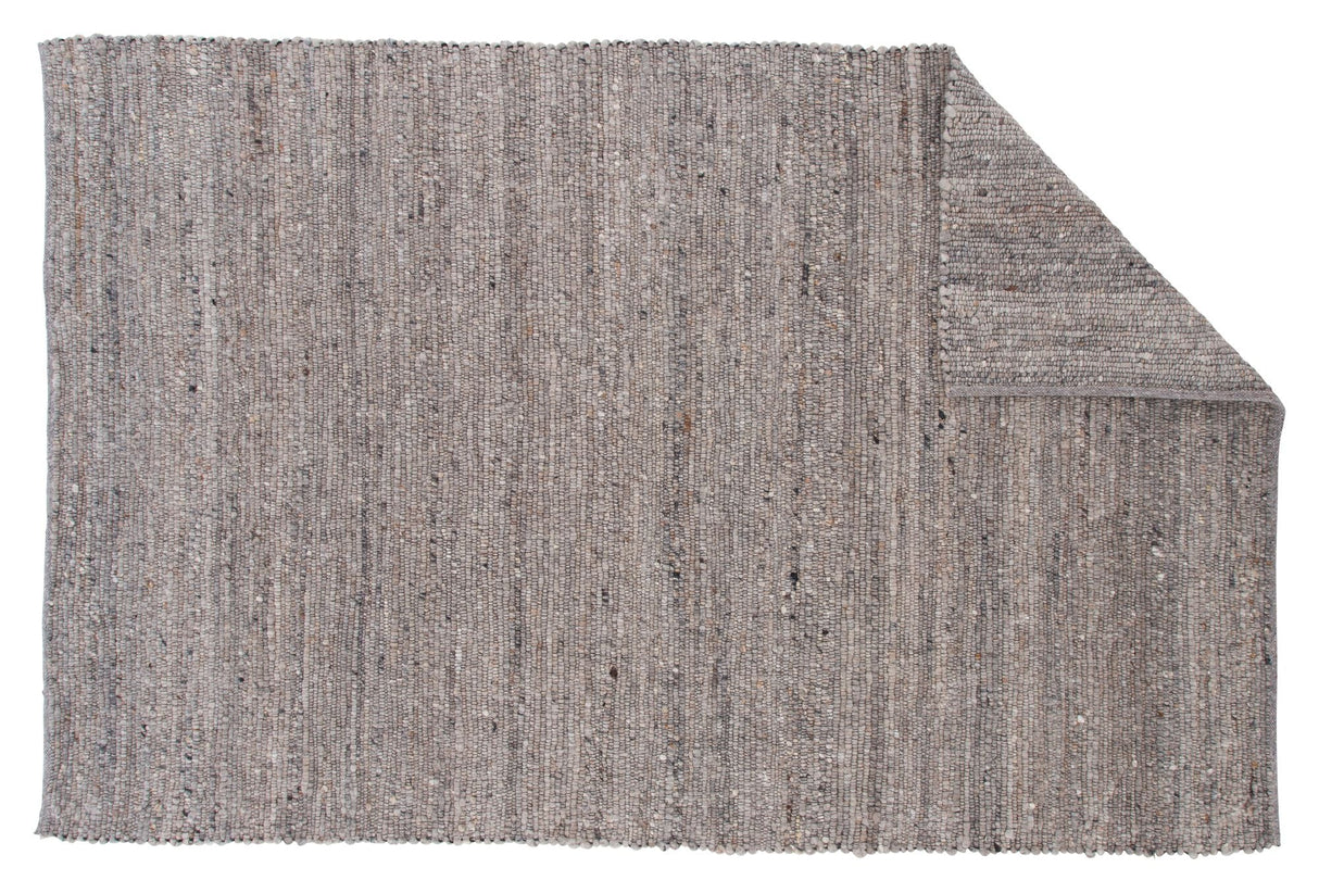 Loump Wool Mix Filt, 200x300, Gray, Beige