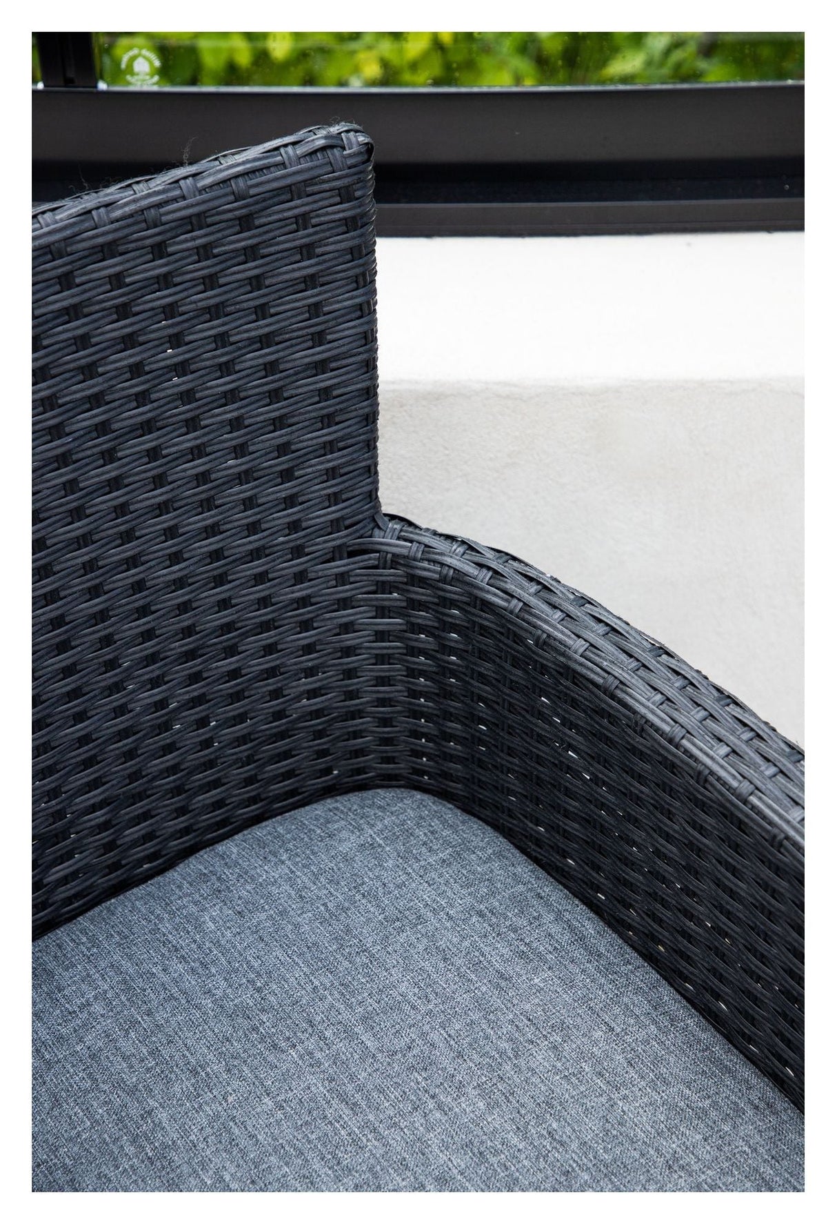 Malina Garden Chair, Black Wicker