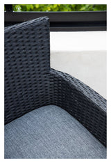 Malina Garden Chair, Black Wicker