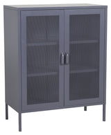 Misha Metal Bookcase, Grey Mesh