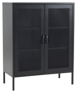 Misha Metal Bookcase, Black Mesh