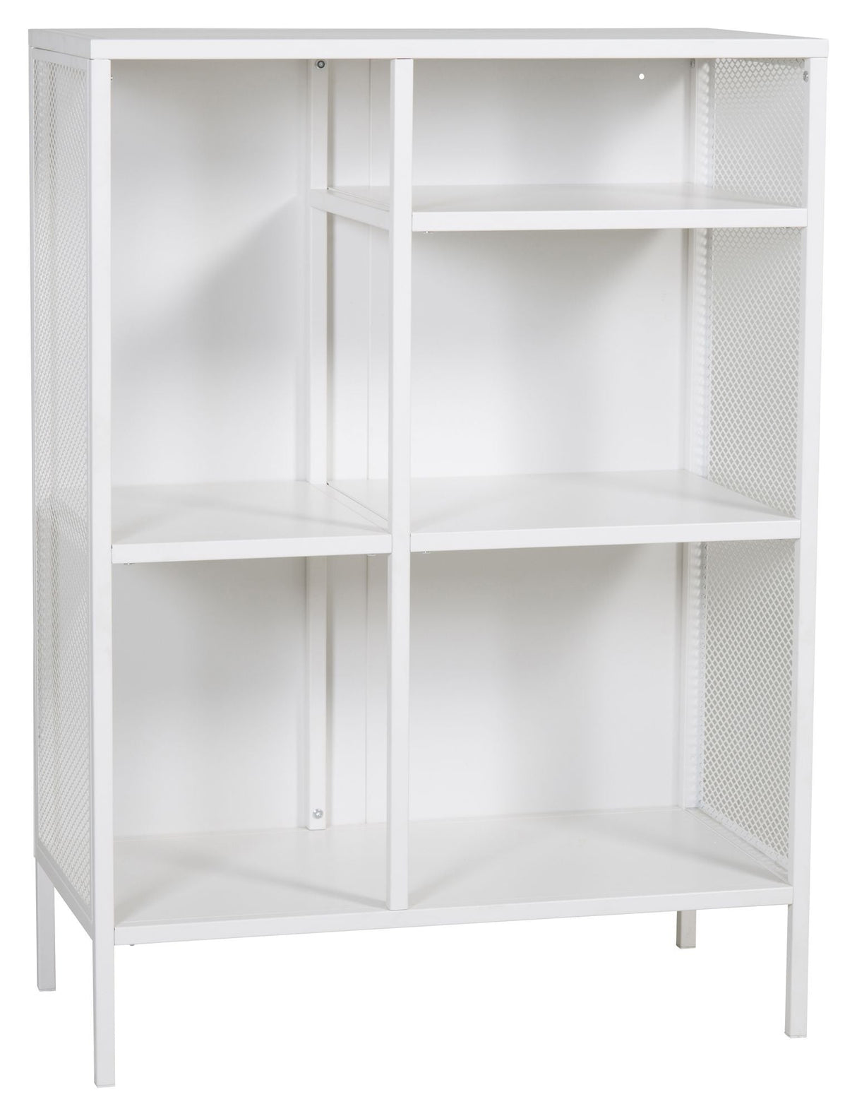 Misha Metal Shelf, White Steel Mesh