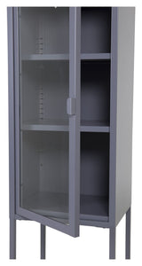 Misha Metal Cabinet, Gray