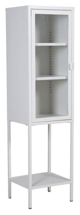 Misha Metal Cabinet, White