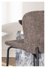 Modesto Dining Chair - Grey Bouclé