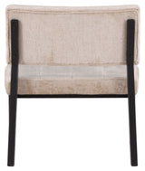 Monett Lounge Chair - Beige Velvet