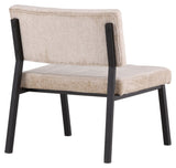 Monett Lounge Chair - Beige Velvet