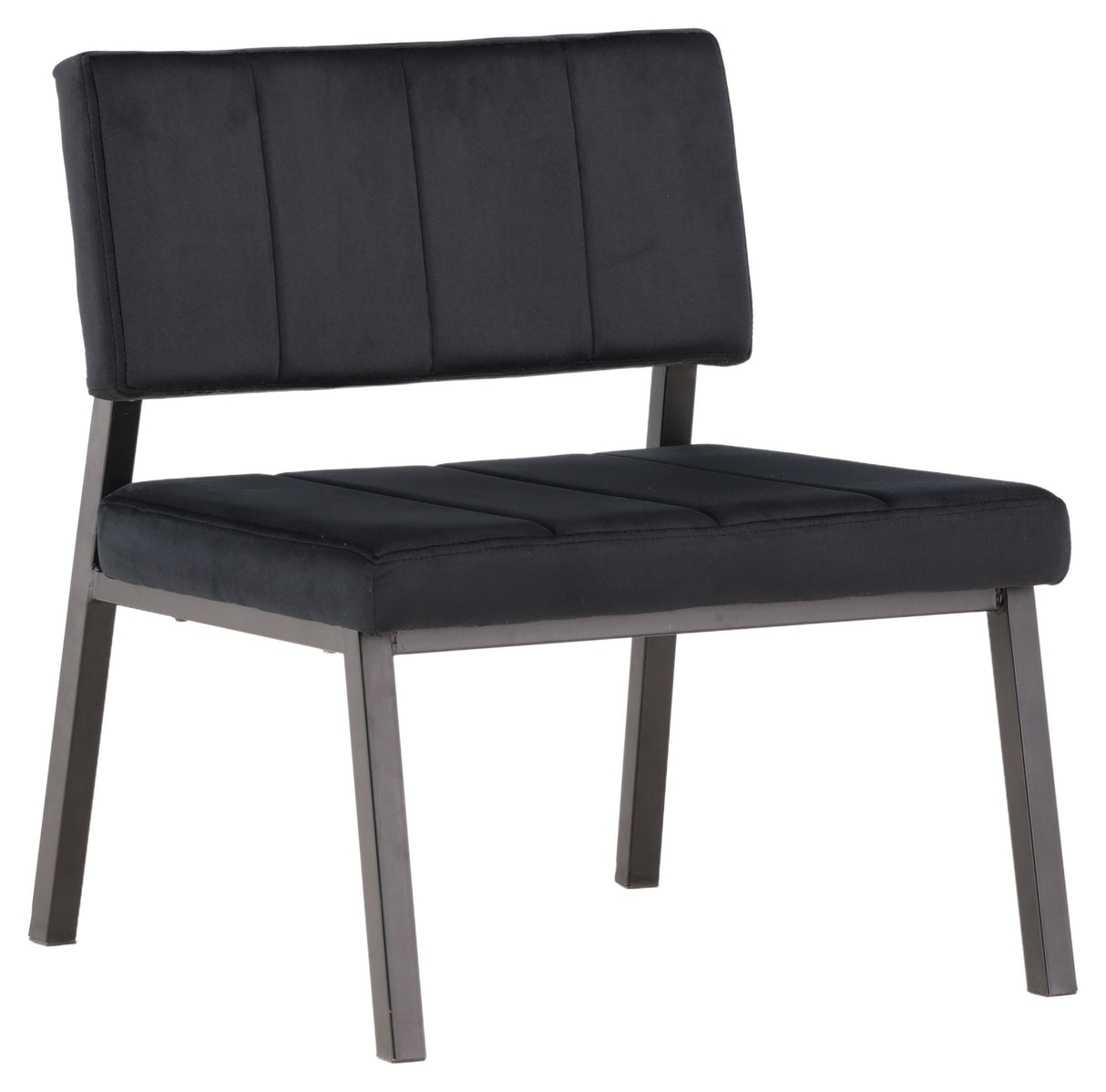 Monett Lounge Chair - Black Velvet