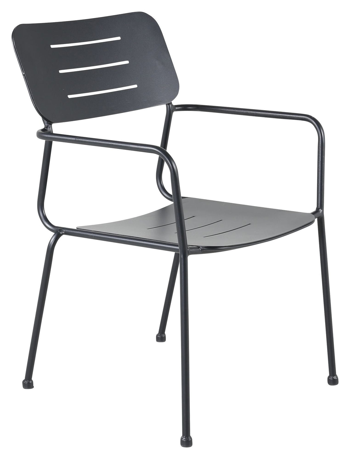 Nicke Garden Chair w. arm, svart