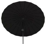 Palmetto parasol w. lutning - svart