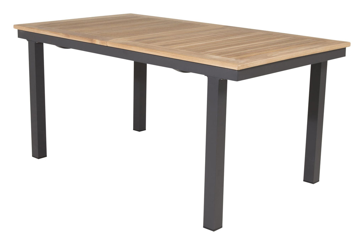 Panama, Garden Tabell 152/210, Black Alu/Teak