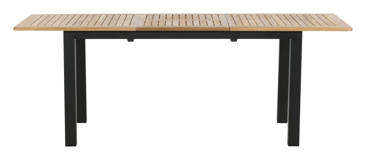 Panama, Garden Tabell 152/210, Black Alu/Teak