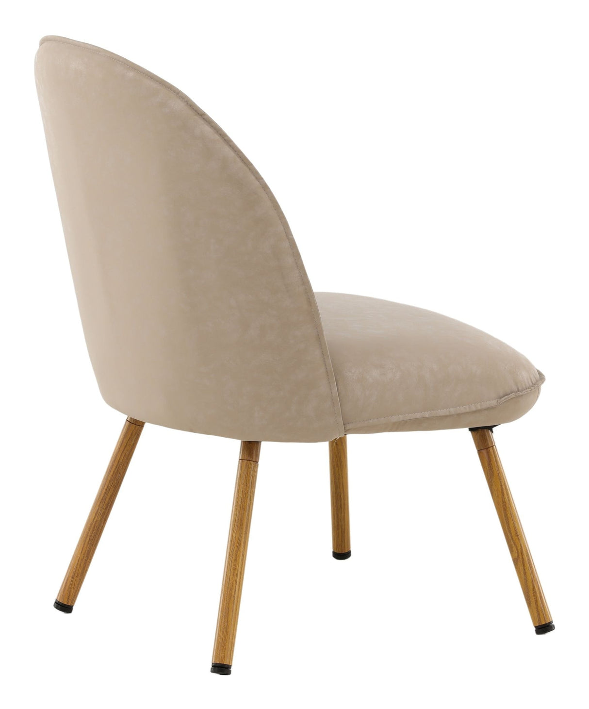 Polar lounge stol, stål, beige