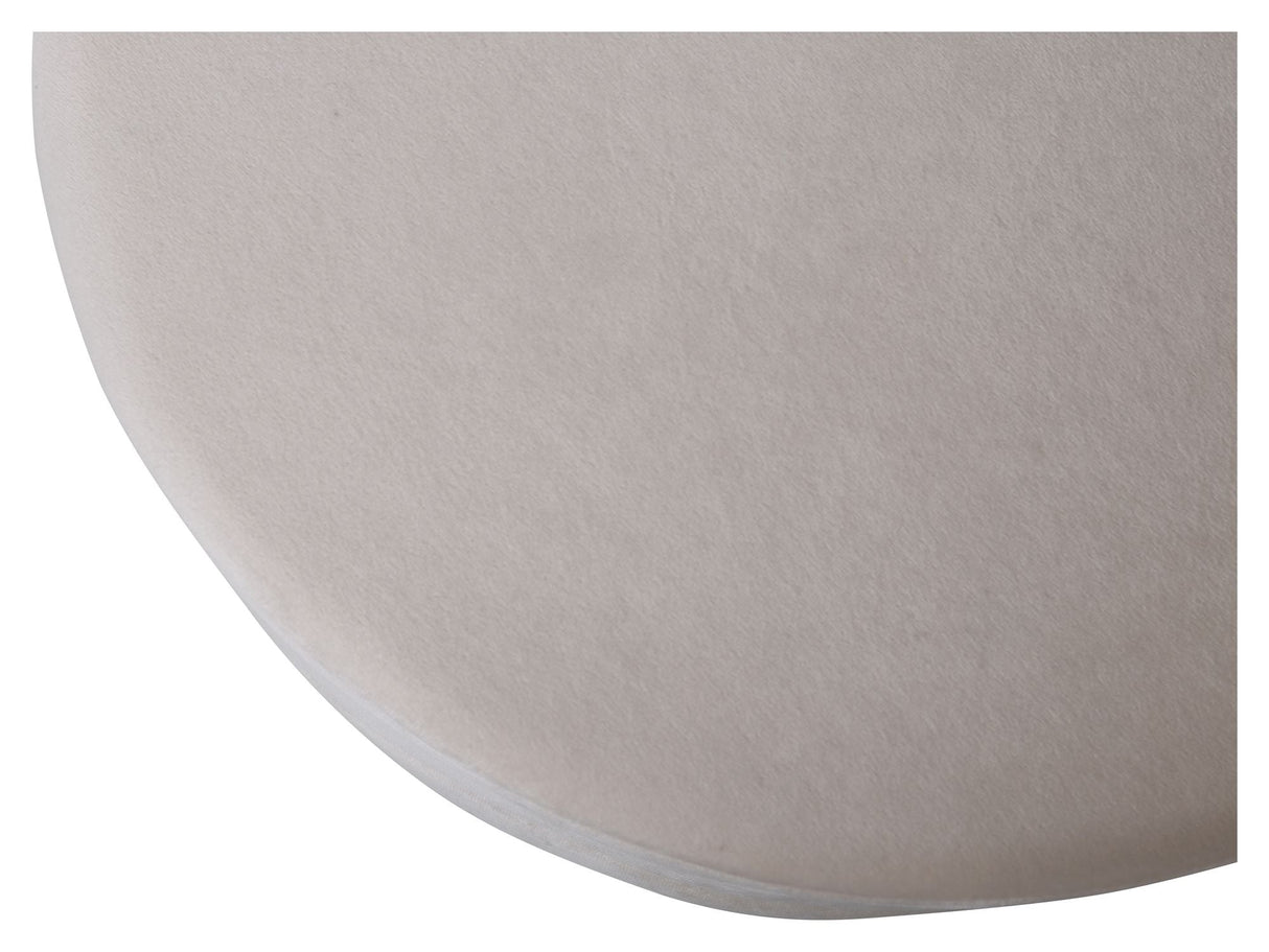 Potten pouf, beige velor