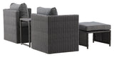 Quad Lounge Set - Black Merge