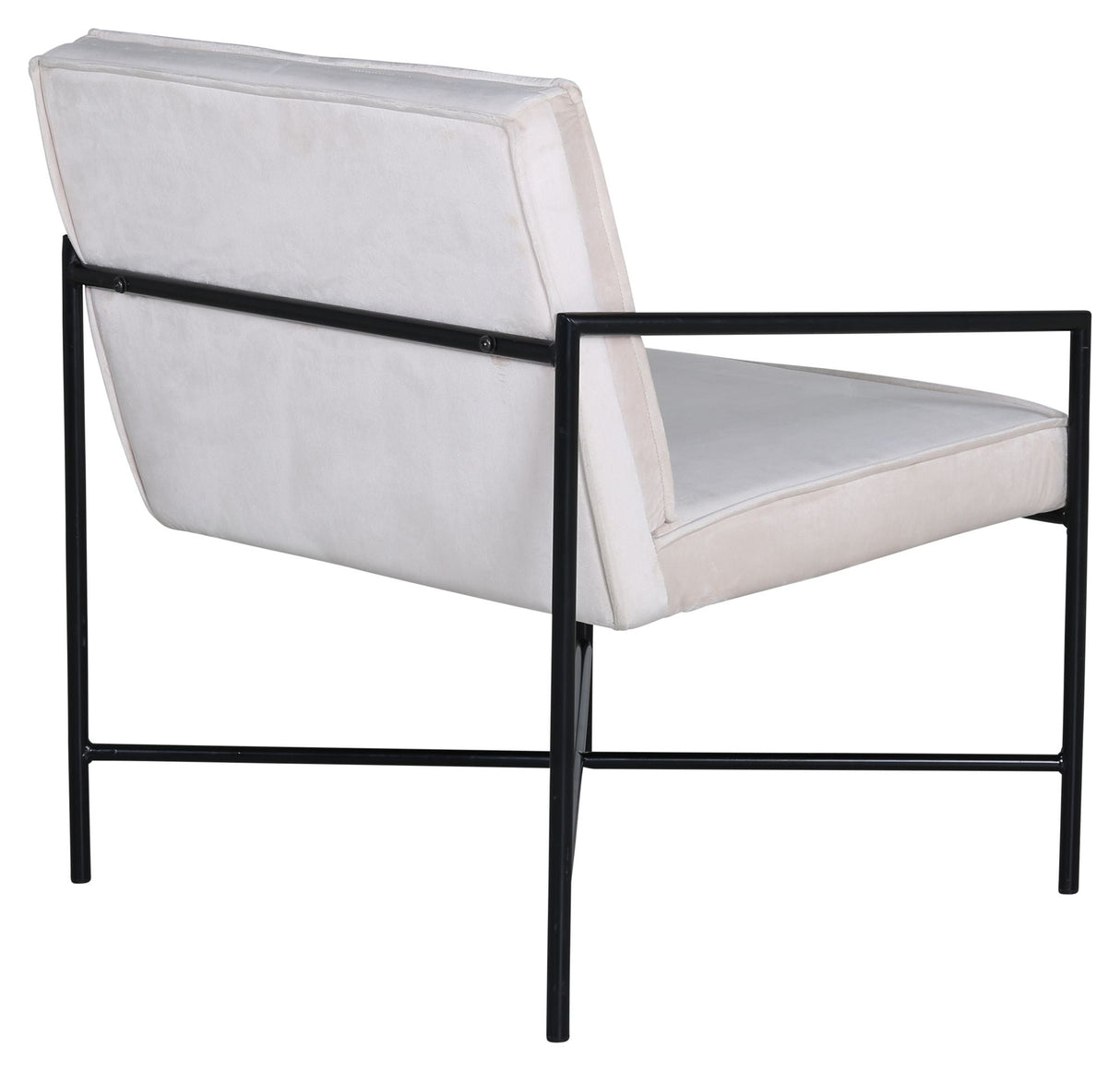 Rakel Lounge Chair, Beige Velor