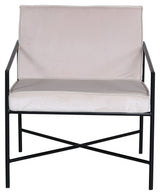 Rakel Lounge Chair, Beige Velor