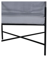 Rakel Lounge Chair, Grey Velvet