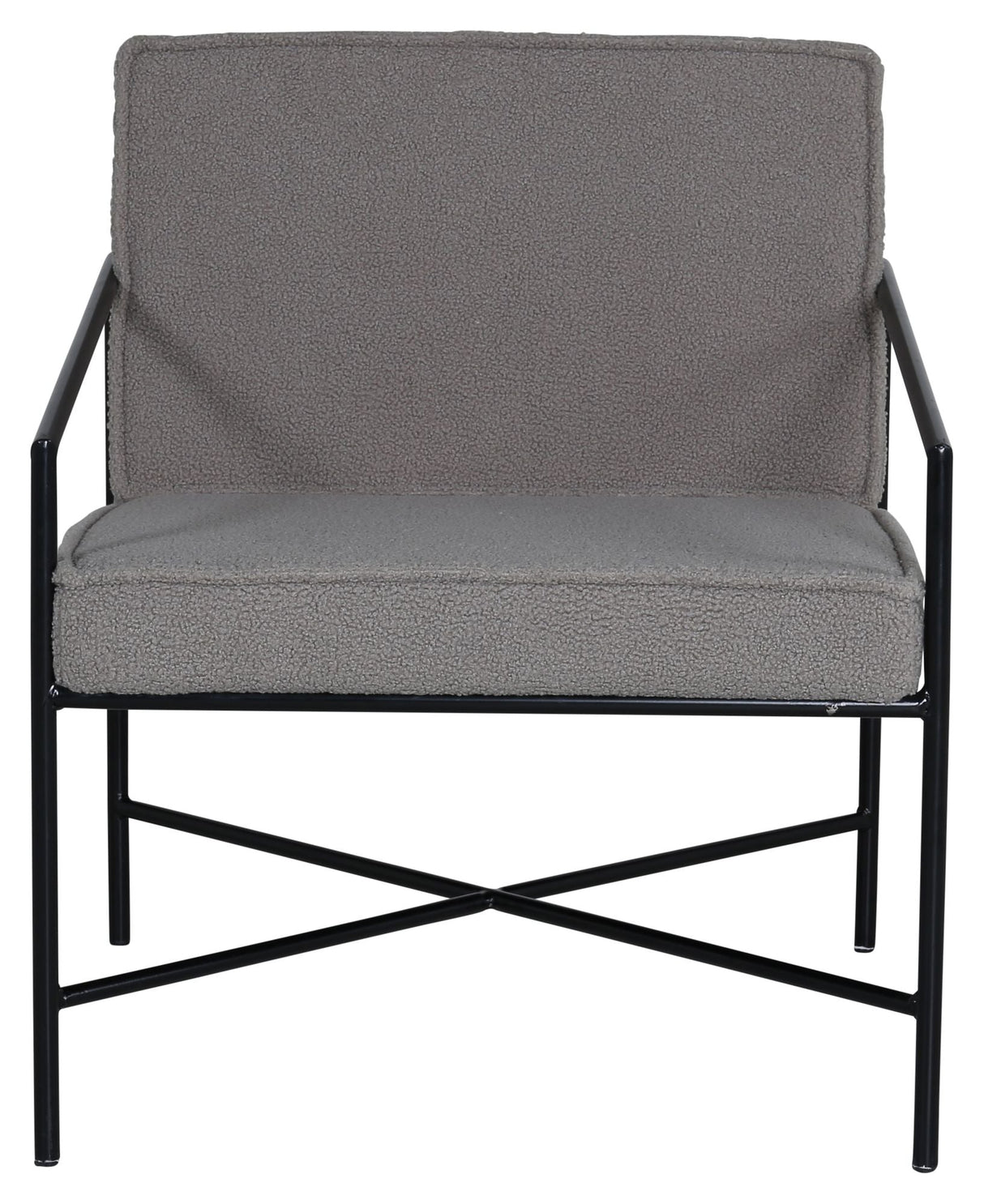 Rakel Lounge Chair, Grey Teddy