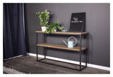 Rise Console Table - Black/Teak Look