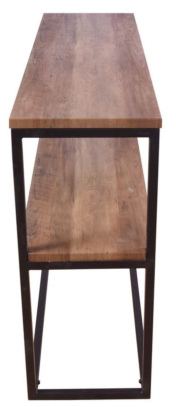 Rise Console Table - Black/Teak Look