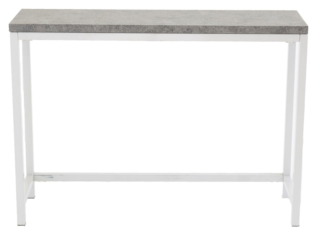 Rise Side Table - Concrete Look/White Metal Ben, 110x30