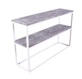 Rise Side Table Double - Concrete Look/White, 110x30