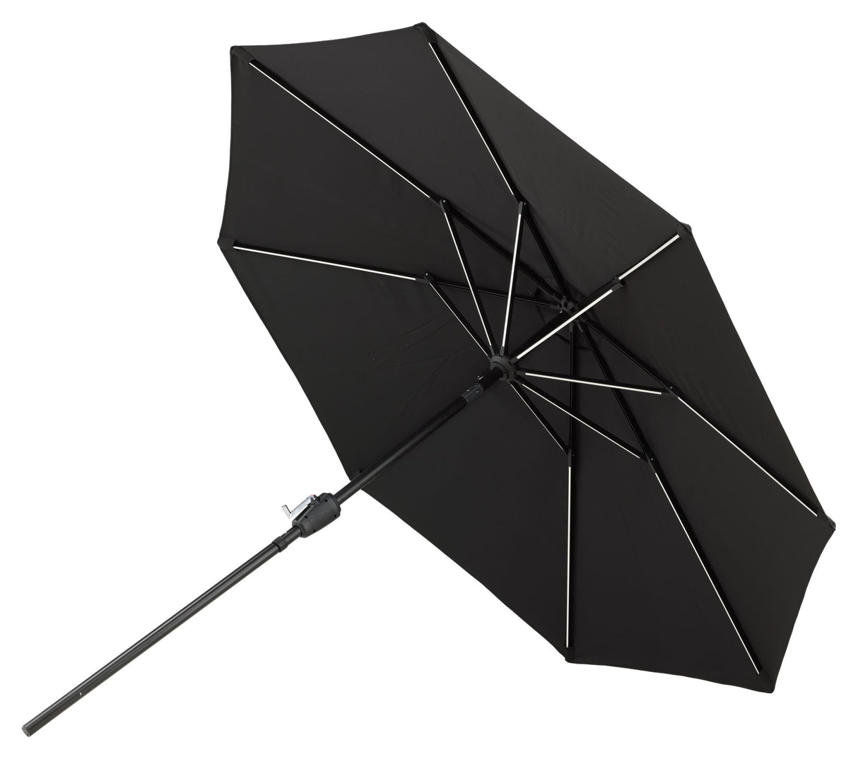 Sabal Parasol w. LED Light-svart