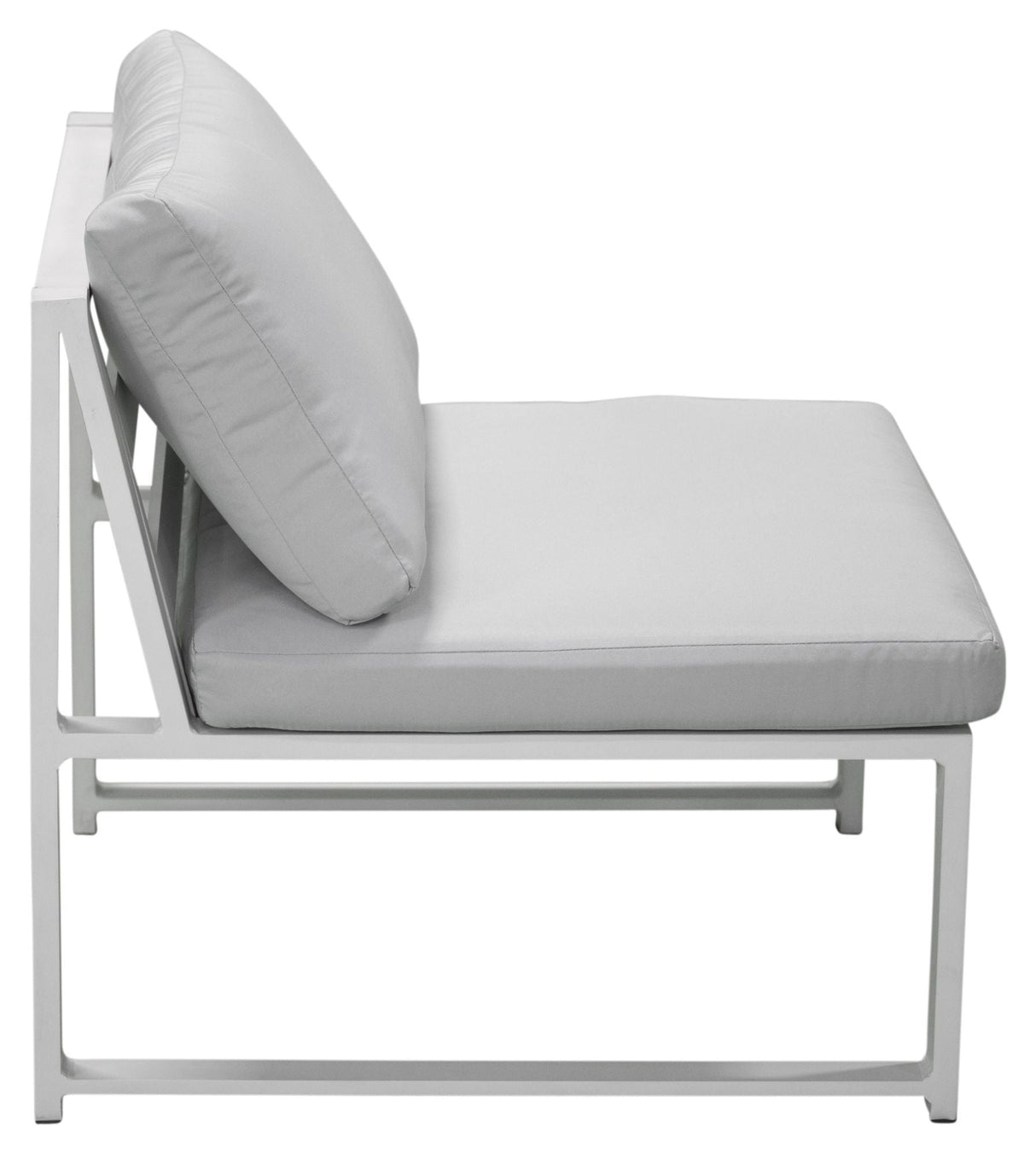 Salvador Lounge Set White Alu/Grey Cushion