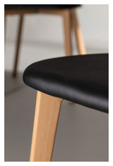 Sanjos Dining Chair - Black Leatherette