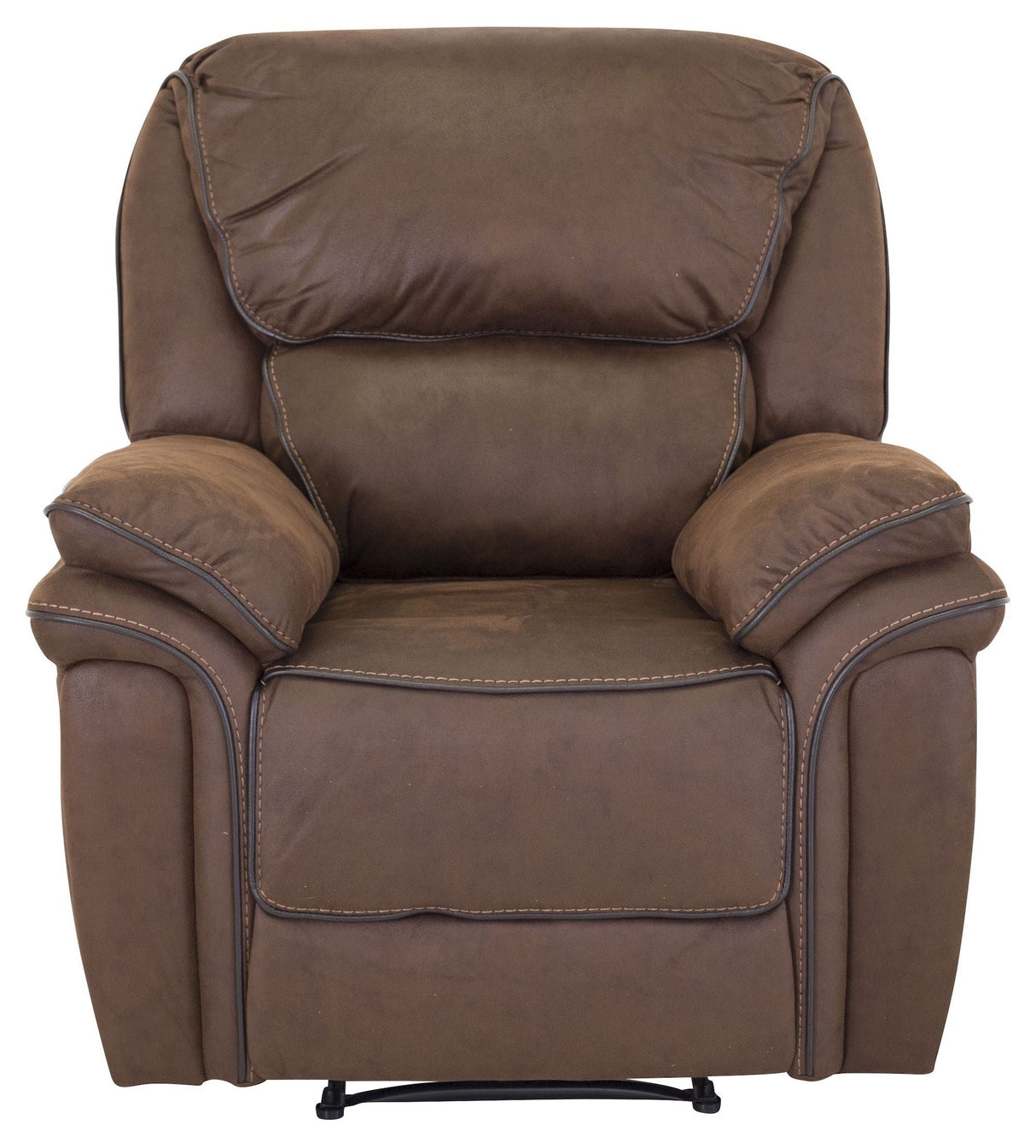 Saranda Recliner - Mocha Leather Look